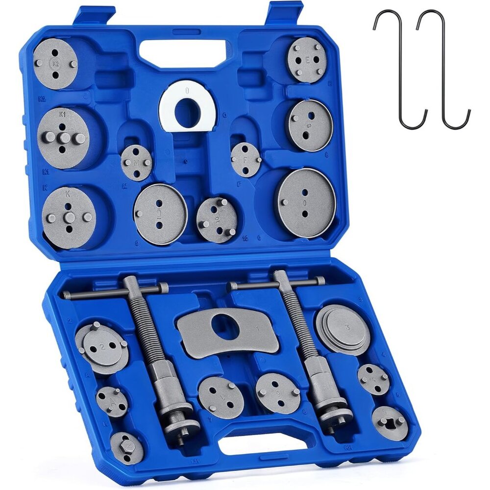 24pc Brake Caliper Compression Tool Set, Heavy Duty Brake Piston Compressor Tool
